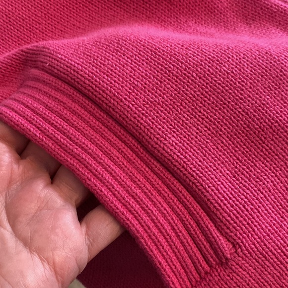 L. L. Bean 100% cotton Shawl Collar horn toggles and loop Candy pink Barbie XS - Picture 8 of 15